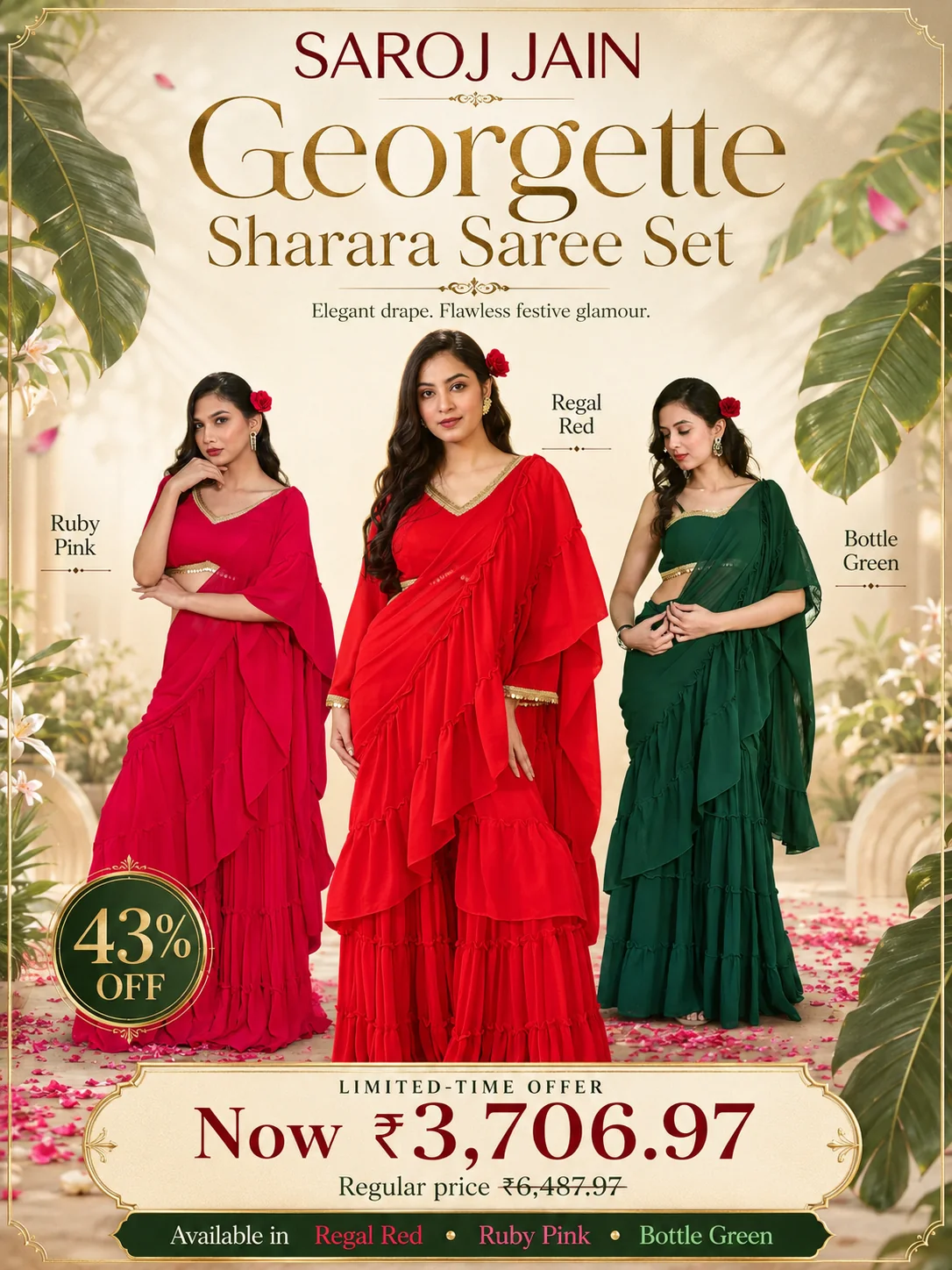 GEORGETTE SHARARA SET